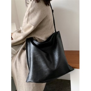 2 Piece Large Capacity Shoulder Bag Set - Black