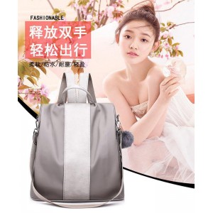 Anti-Theft Personality Oxford Multi-use Single Shoulder Bag - Gray Cloud