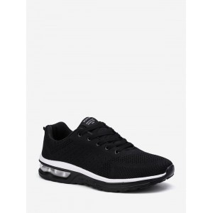 Lace-up Breathable Casual Sport Sneakers - Black Eu 42