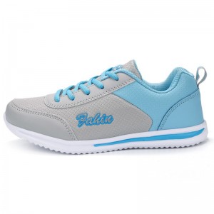 Women's Waterproof Middle-aged Running Soft Bottom Vamp Sports Shoes - Blue Eu 36