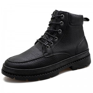 Men Boots Fashion High-top Lace-up Comfortable - Black Eu 44