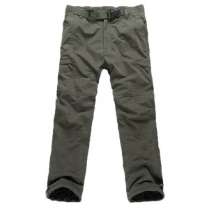 Comfortable Warm Padded Leisure Pants - Army Green M