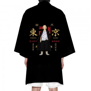 4 Styles Tokyo Revengers Long Size T Shirt Anime Kimono Haori Yukata Cosplay Long Cardigan Printing Cloak Summer